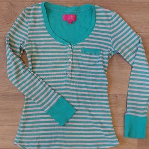 Victoria's Secret Henley thermal pajama Set.